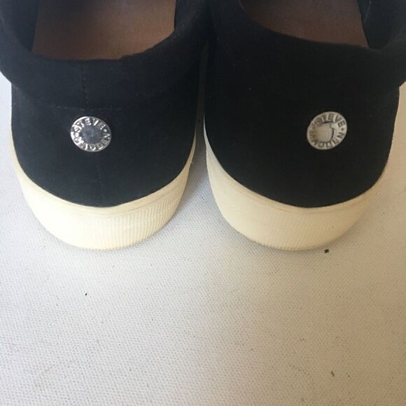 Steve Madden black embroidery flowers slip on SZ9M - Picture 2 of 5